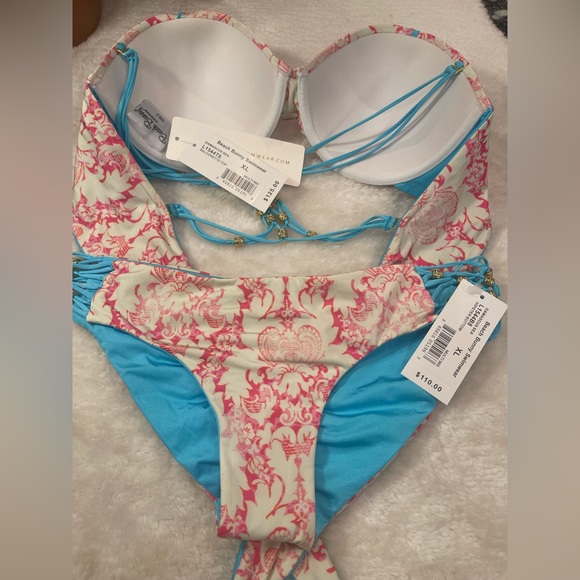 SOLD on POSH Canada 🇨🇦 xoxoxo NWT beach bunny bikini Damascus Sea 🌊 XL set - Picture 12 of 16